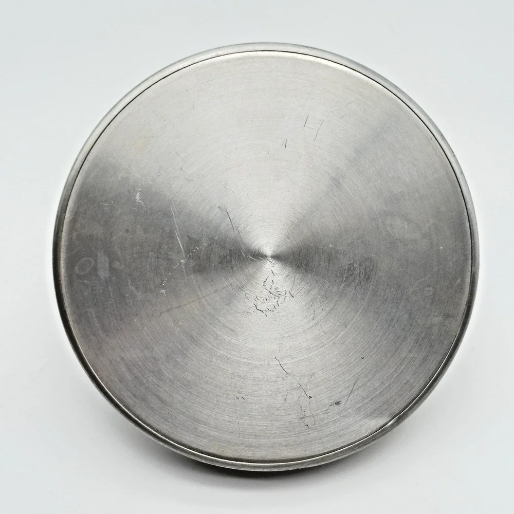 Vintage Mid Century Hammered Aluminum Ice Bucket Made In Italy